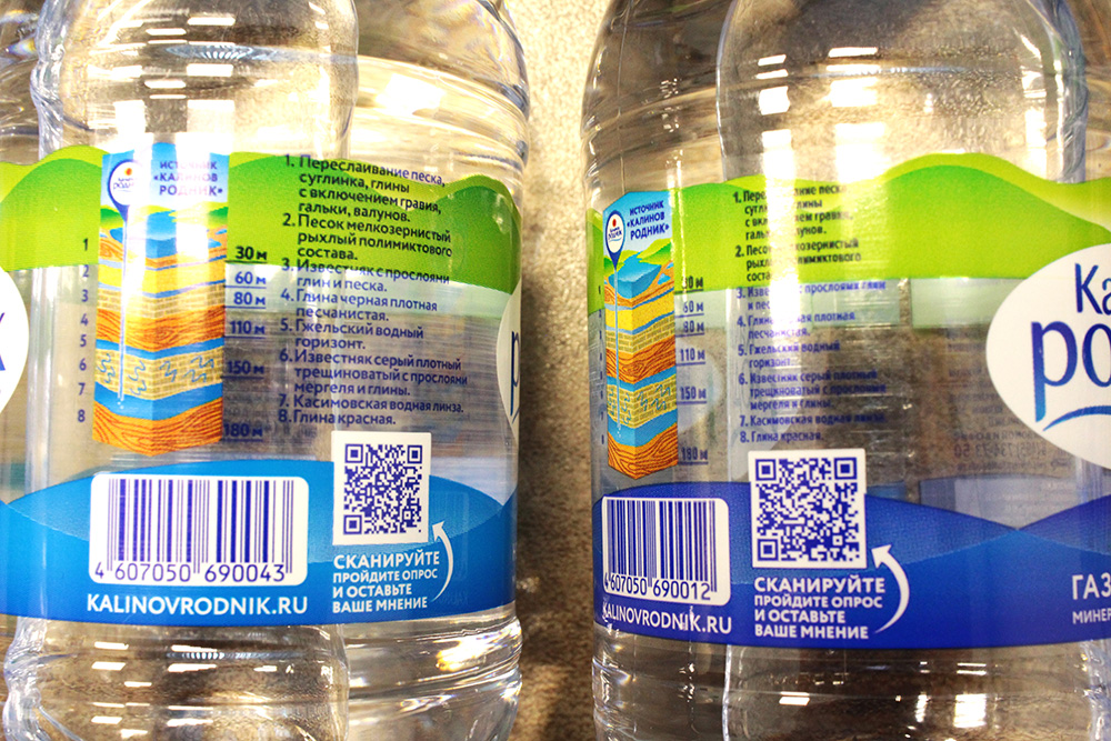маркировка датаматрикс кодом воды в бутылках